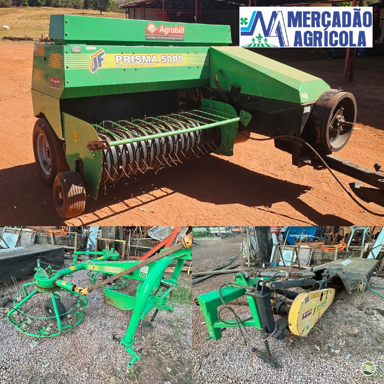 IMPLEMENTOS AGRICOLAS ENFARDADEIRA CONJUNTO DE FENAÇÃO Mercadão Agrícola MT RONDONOPOLIS MATO GROSSO MT